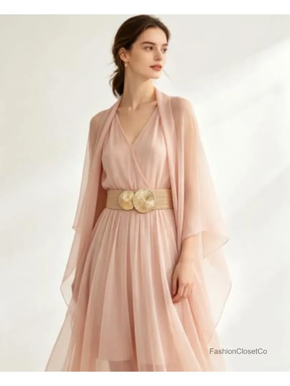 Straw Woven Elastic Cinch Belt for Dresses, Wide Stretchy Waist Belt